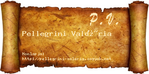 Pellegrini Valéria névjegykártya