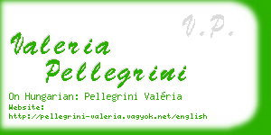 valeria pellegrini business card